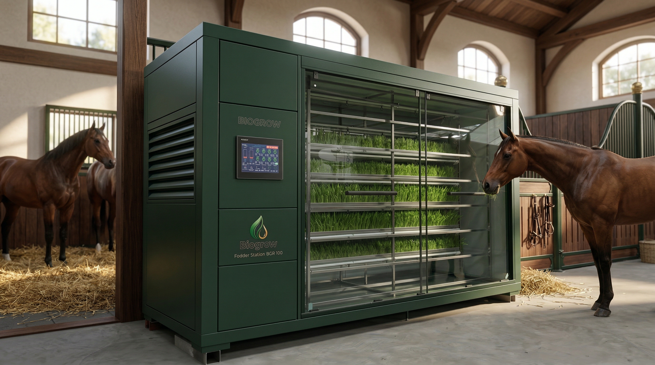 Fresh hydroponic barley fodder benefits